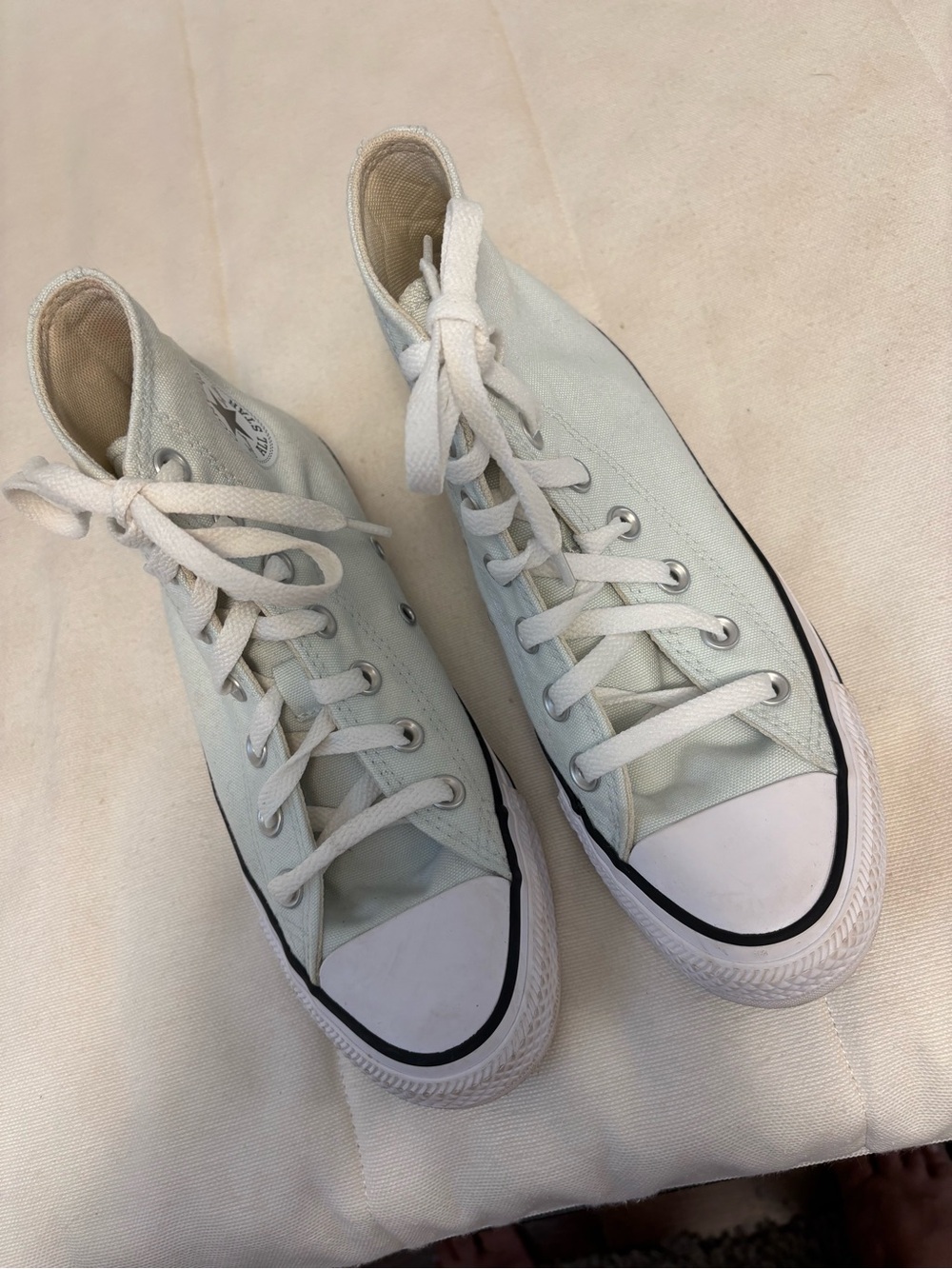 NWOT Converse All Star  High Top Sneakers in Pale Mint and White